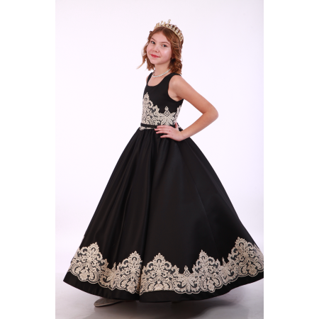 Ошатне плаття для дівчинки 9732/1 чорне