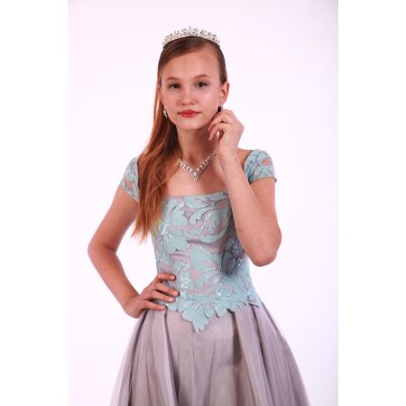 Корона-обруч для дівчинки Розкіш срібла