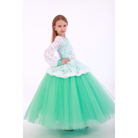 Святкове плаття для дівчинки 8793 м'ята