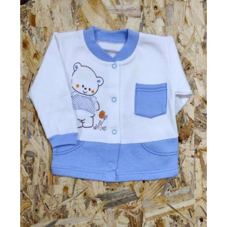 Кофточка начісування для хлопчика 9-026 блакитна