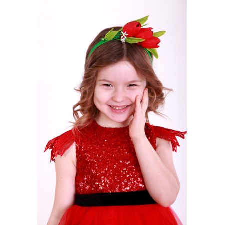 Обруч для девочки Цветочек Тюльпан