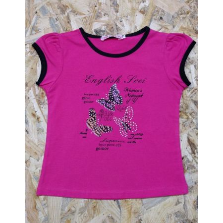 T-shirt for the girl 723 raspberry, HUNGARY