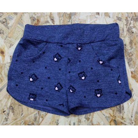 Knitted shorts for the girl 5707 blue jeans S&D kids, Hungary