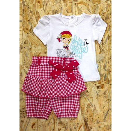 Set (t-shirt and breeches) for the girl 14002