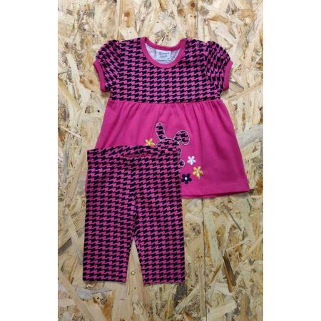 Set (t-shirt and breeches) for the girl 5448 fuchsia