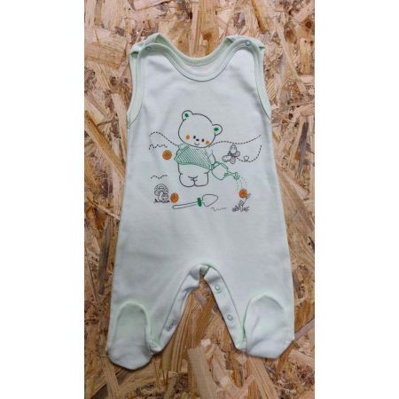 Romper suit for the newborn 9-034 lime