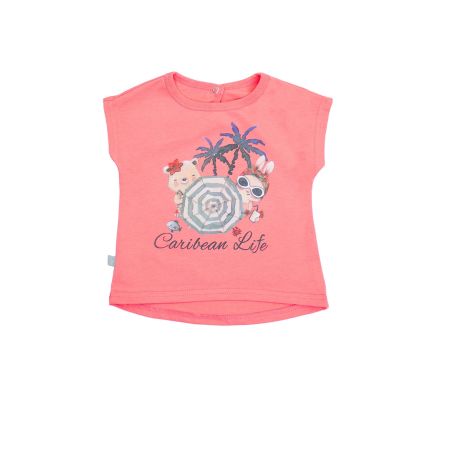Blouse T-shirt Caribbean Holidays 110579 coral
