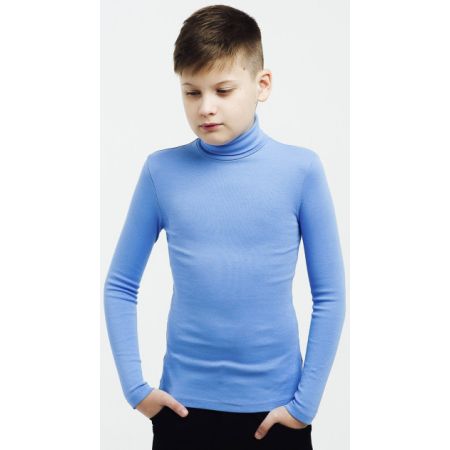 Гольф для хлопчика світло-синій відворот 114652/114653