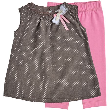 Set tunic and leggings 40172-42 / 16 Chocolate