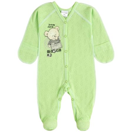 Jumpsuit man 10816-88 Secret mission light green openwork