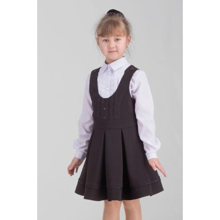 School sundress Bianca black