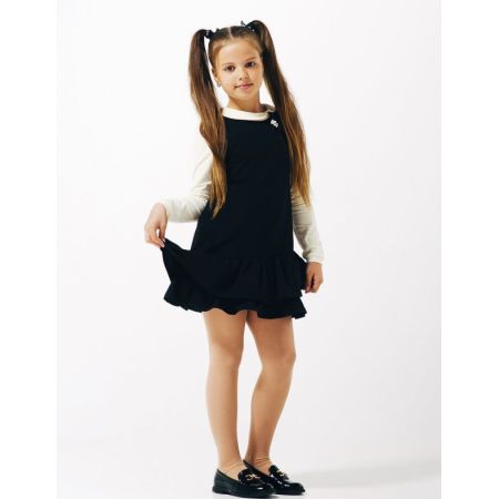 School sundress 120225 black knitted
