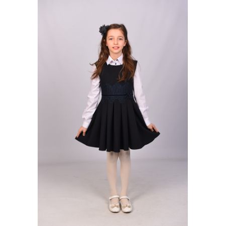 School sundress 18 blue
