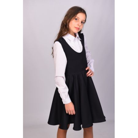 School sundress 34 blue