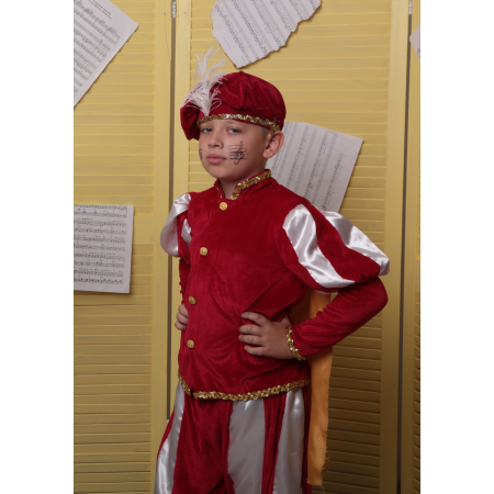 Карнавальный костюм  Королевич, Принц №1 красный