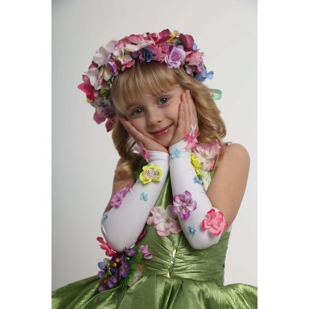 Перчатки бальные Цветочная весна 