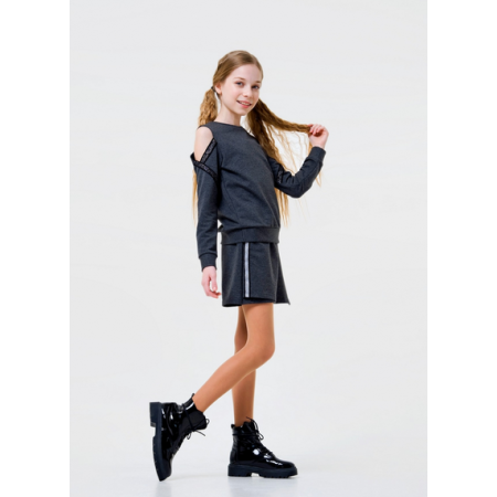 Skirt-shorts t gray melange 120287/120288