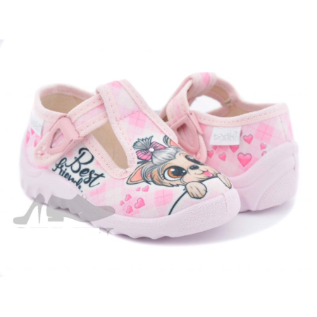 Туфлі текстильні 360-343 Андріана рожева, собачка