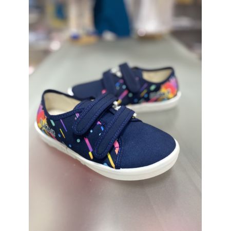 Туфлі текстильні 364-258а Paris чорний, Likee на липучках