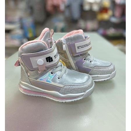 Ботинки P802  серебро