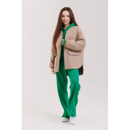 Куртка демисезонная 0323 светло бежевая