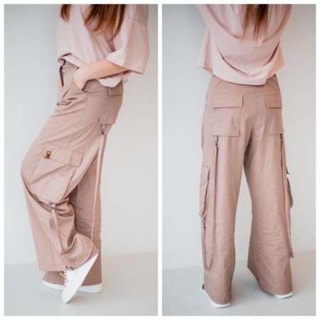 Beige Cargo Pants Alya Style
