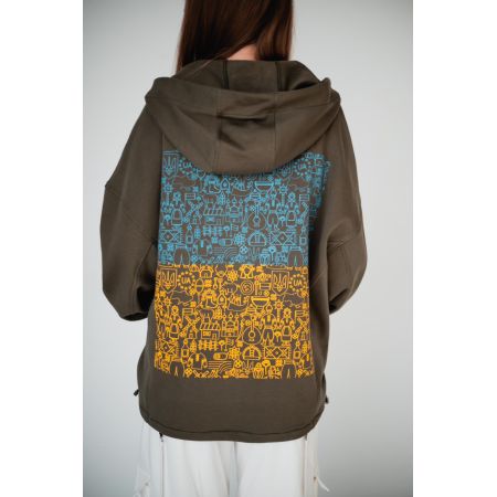 Худі хакі Зіппер 424