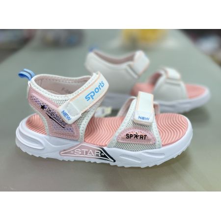 Босоножки белые з розовым F-0400-A