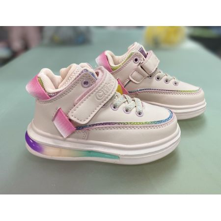 Кроссовки розовые E165