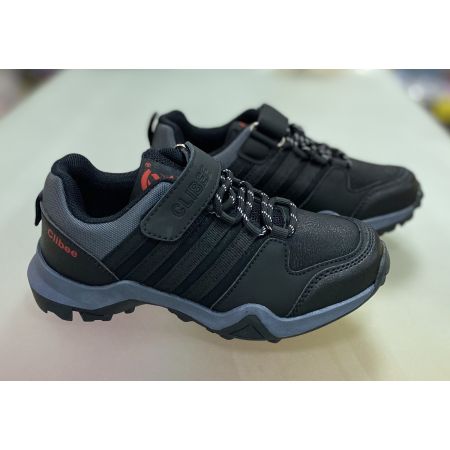 Кросівки чорно-червоні EC205