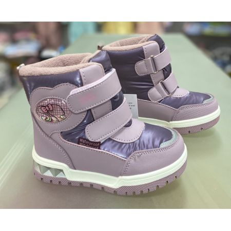 Ботинки лиловые 10847D