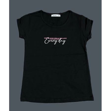 Black T-shirt for girls 1-16286