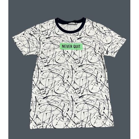 Футболка 1-16286 біло-чорна