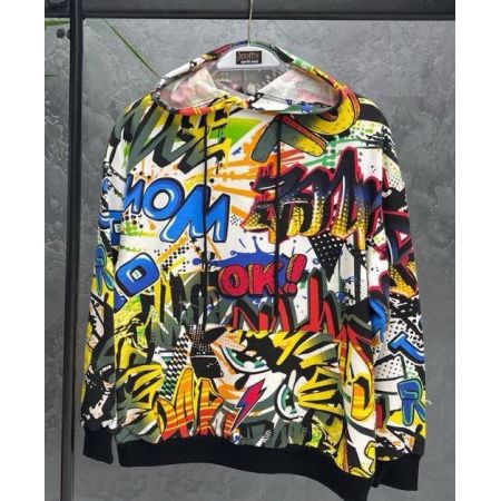 Худі яскравий принт 5637