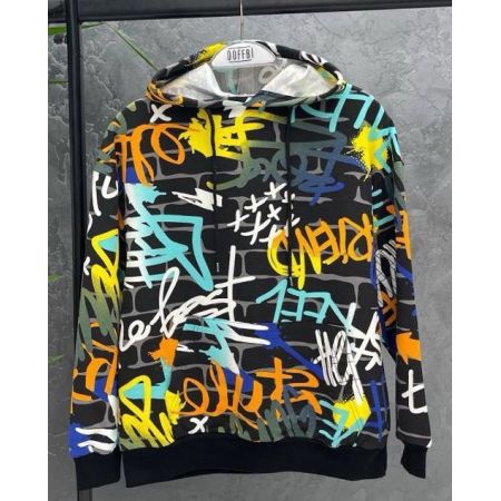 Худі принт графіті 5637