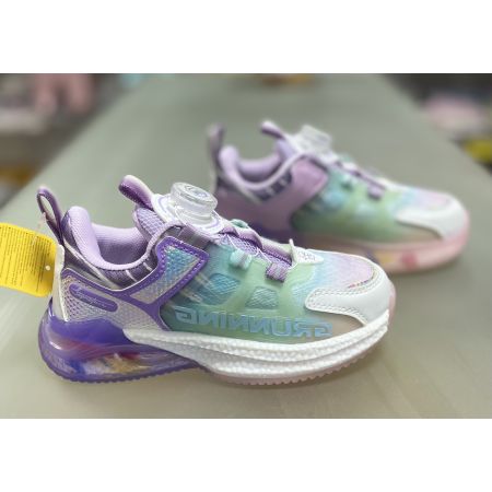 Кроссовки белые лаванда  LC932