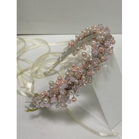 Обруч рожевий корона 101