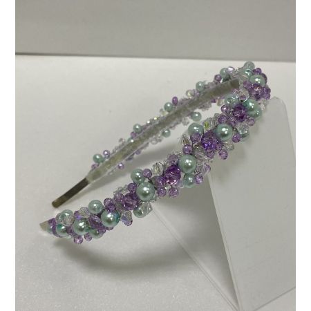 Обруч м'ята + ліловий 111