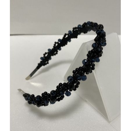 Обруч чорний вузький 113