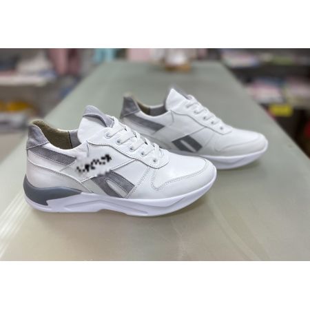 Кроссовки КП84 бело серые