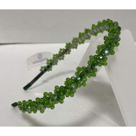 Обруч ручної роботи 118 світло зелений