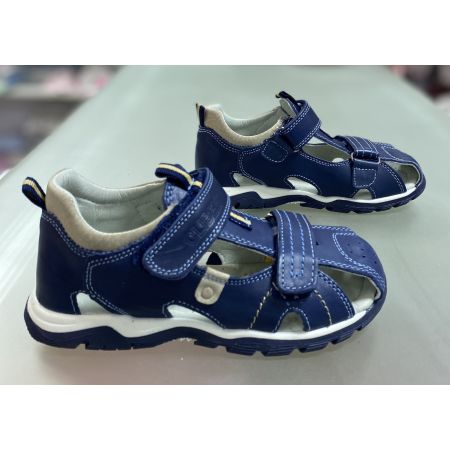 Босоніжки сині беж AC326