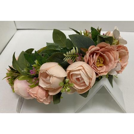 Обруч ручной работы 020 Пионы пудра