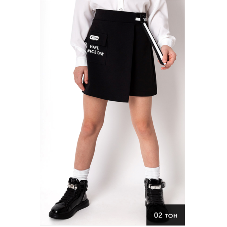 Юбка-шорты школьные 4287-01 чорная