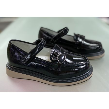 Туфли школьные черные W72-6