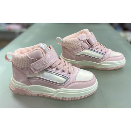 Ботинки хайтопы розовые EB269
