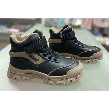 Ботинки черно бежевые GC67