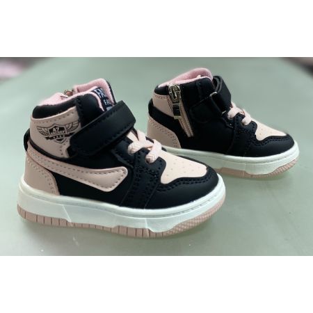 Ботинки черно розовые R300-5-6