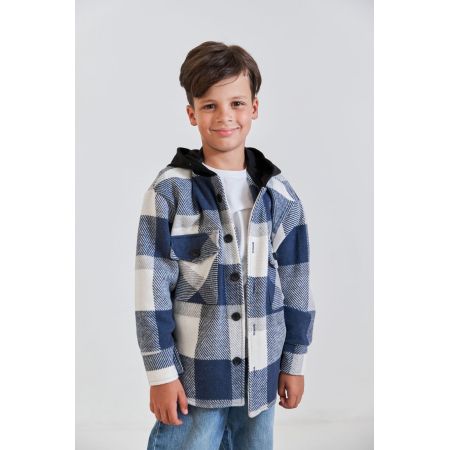 Сорочка синьо-біла 510