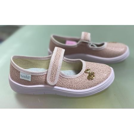 Туфли тапочки текстильные розовые 279-893 Аліна